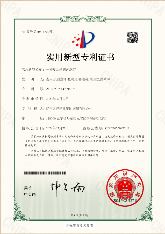 實(shí)用新型一種復(fù)合高濾過濾布.png